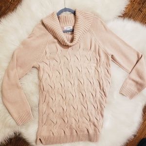 Calvin Klein Blush Pink Cowl Neck Sweater